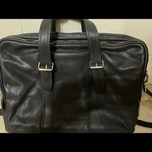 Cole Haan leather briefcase.